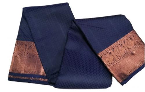 ARNI SILK HALF FINE ZARI SAREE WITH BLOUSE